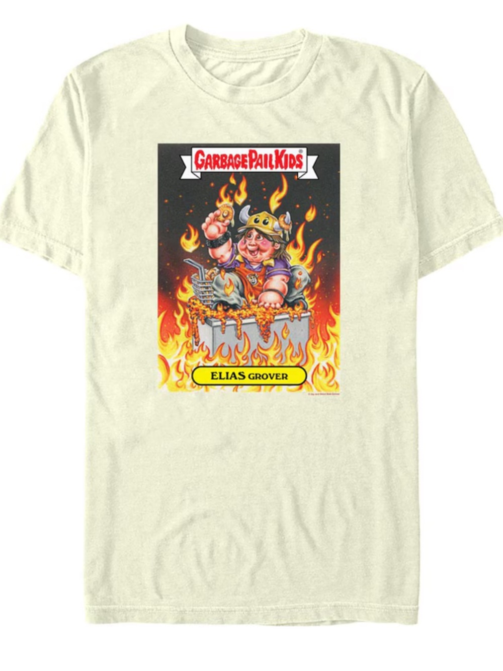 Garbage Pail Kids Elias Grover Short Sleeve Graphic Tee - Cream